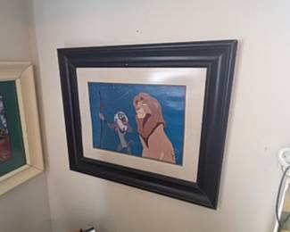 Vintage 1995 The Lion King Disney Store Commemorative Lithograph