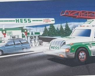 1994 Hess Rescue Truck and Gas Station Set