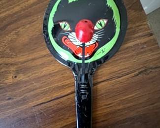 Vintage T. Cohn Black Cat Halloween Noise Maker Rattle