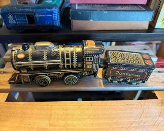 Vintage Tin Lithograph "20th Century Express" Train and Tender