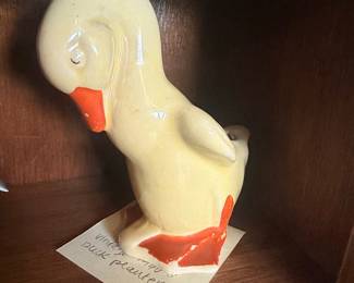 Vintage Shawnee Pottery Yellow Duck Planter