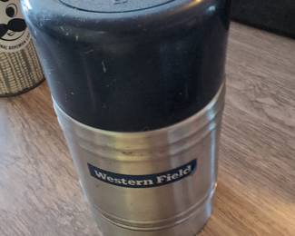 Vintage Western Field 2qt Stainless Steel Thermos Food Jar