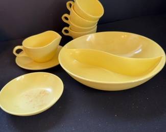 Yellow Melmac Dinnerware Set