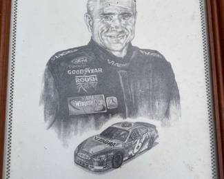 Dale Earnhardt "The Intimidator" Pencil Sketch by Dale Adkins