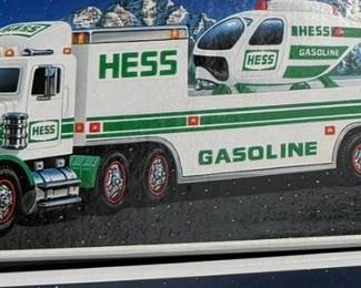 Vintage 1995 Hess Toy Truck and Helicopter