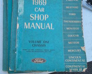 1969 Ford Car Shop Manual 5 Volume Set
