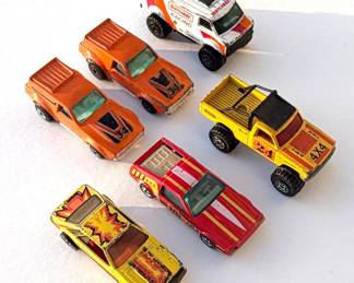 Vintage Matchbox & Hot Wheels Off-Roaders + Fleet Trucks (6-Car Lot)