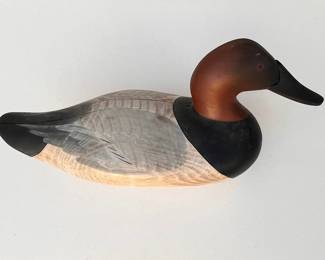 Canvasback Duck Decoy by Joey Jobes