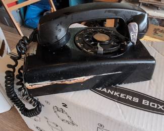 Vintage Western Electric Rotary Dial Telephone and Handset
