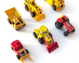 Vintage Matchbox & Hot Wheels Construction + Farm Utility (6-Car Lot)