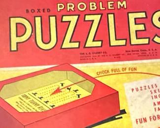 A.C. Gilbert Co. Boxed Problem Puzzles No. 1034