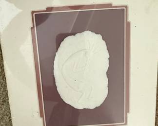 John Saunders Cast Paper Kokopelli Relief