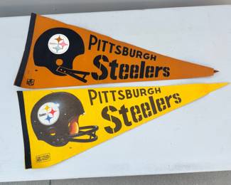 Vtg Steelers Pennants