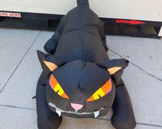 Blow up black cat