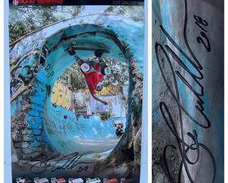 Steve Cabellero Looped poster. Autographed