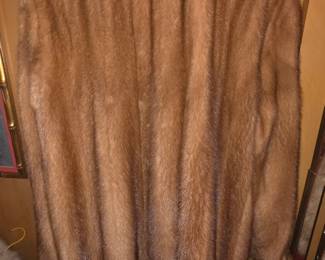 Full size mink fur coat
