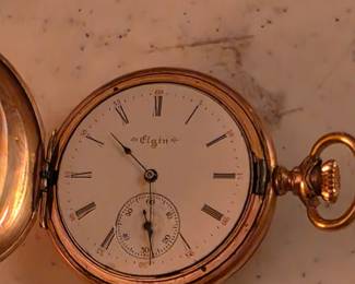 Gold plated pocket watch