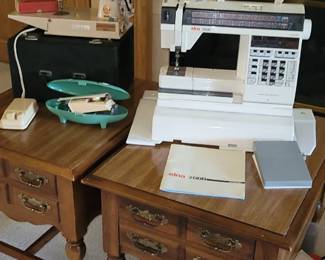 Vintage Singer and Elna sewing machines