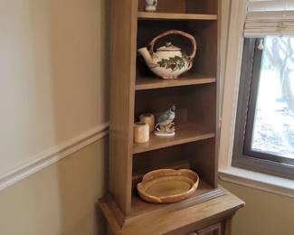 MCM shelf with cabinet storage