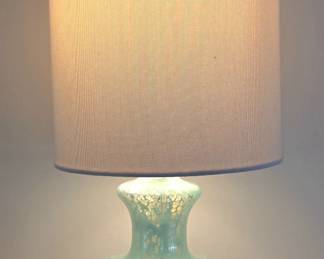 SET OF 2 GLASS MANTLE LAMPS