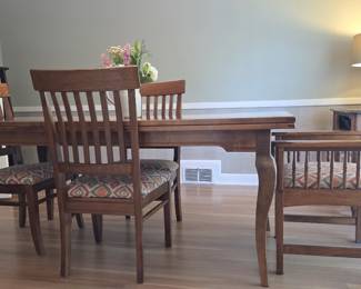 VINTAGE ARHAUS BLACK WALNUT DINING SET