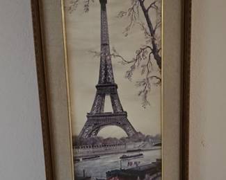 Eiffel Tower Paris Scene Print by Rafael Ortiz Alfau