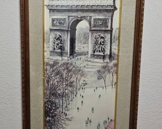 Arc de Triomphe Print by Rafael Ortiz Alfau