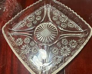Vintage Hazel Atlas "Crazy Daisy" Relish Dish
