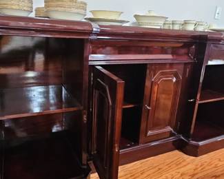 Italian Mahogany Sideboard with Decorative Inlay
