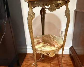 Victorian Onyx and Gilt Bronze Side Table