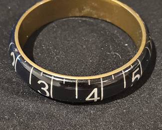 Vintage Measuring Tape Bangle Bracelet