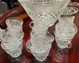 Anchor Hocking Wexford Punch Bowl Set