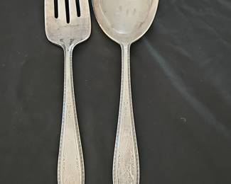 1847 Rogers Bros "Affection" Pattern Serving Spoon and Fork