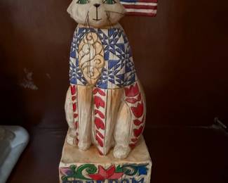 Heartwood Creek by Jim Shore "With Liberty And Justice For All" Cat Figurine