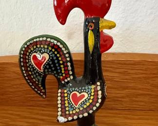 Ceramic Rooster of Barcelos Figurine