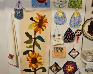 Handmade Wall Hanging and Baby Bibs Collection