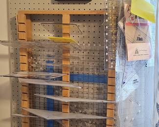 Quilting Rulers and Notions Display with Creative Grids and X Blocks Templates