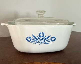 CorningWare "Blue Cornflower" 1.5 Qt. Casserole Dish with Glass Lid