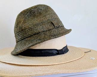 Hats including this lovely Scottish tweed