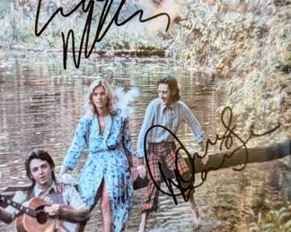 Wings album - also signed by Linda McCartney and Denny Laine