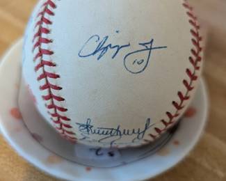 1996 World Series baseball - signed by the Atlanta Braves