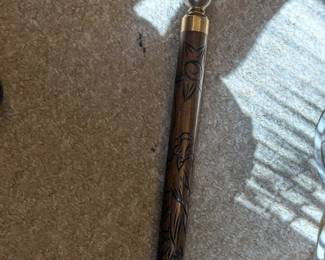 Carved Dragon Cue (and walking stick)