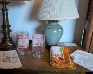Lamps, Linens, and Glassware - now Half Price!