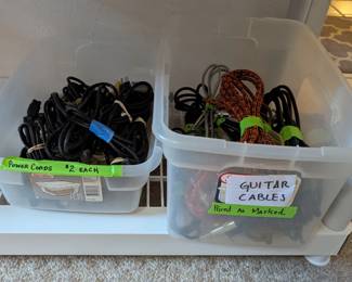 More guitar and studio cords!