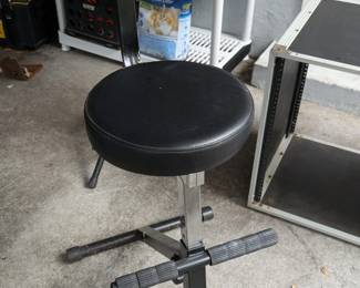 "On Stage Stands" musician's stool with back