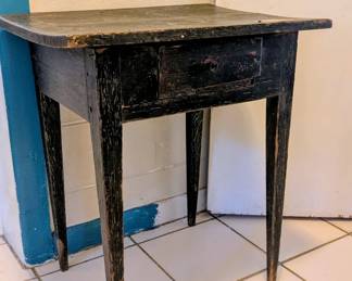 Primitive Accent Table with drawer