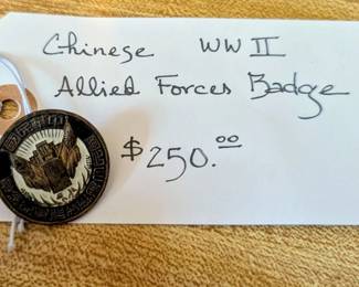 WWII badge - Chinese - Allied Forces