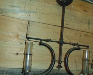 Antique Gas lamp $300 could not find markings.