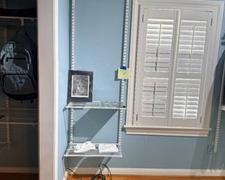Shelving in master
