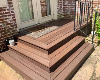 Lovely not going to rot decking and rail